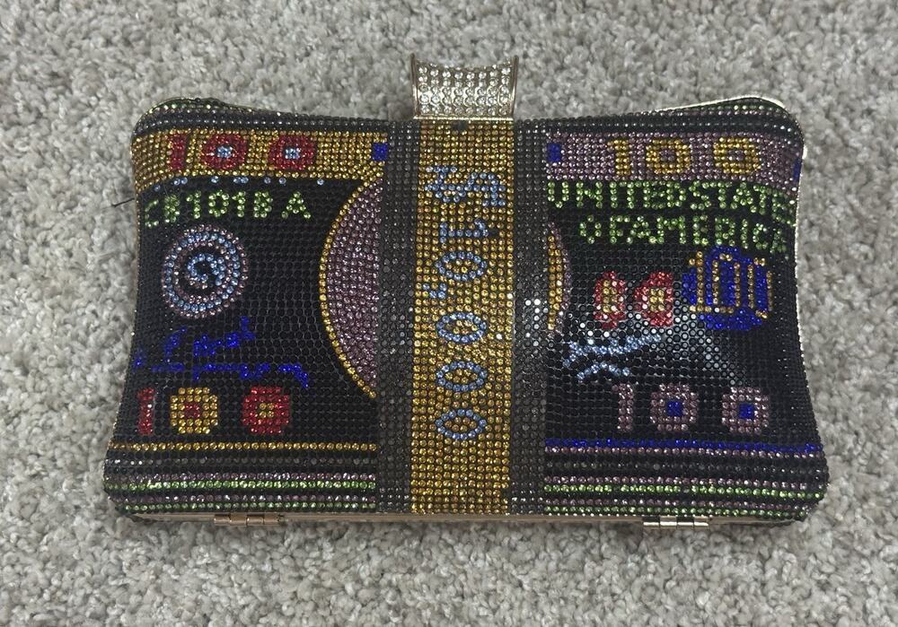 Rhinestone Las Vegas Glam Evening Clutch Bag